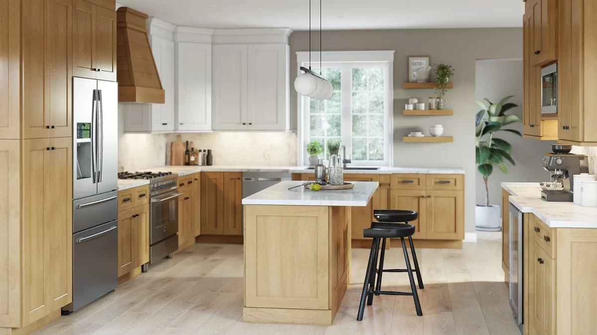 Warm and Soothing Cabinets for Your Kitchen Oasis