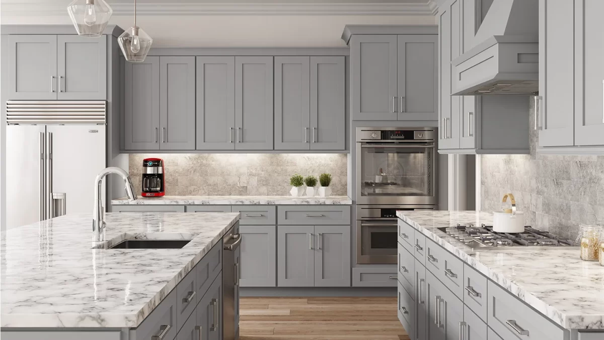 Forevermark Lait Grey Shaker Kitchen Cabinets: Modern Elegance with Timeless Appeal