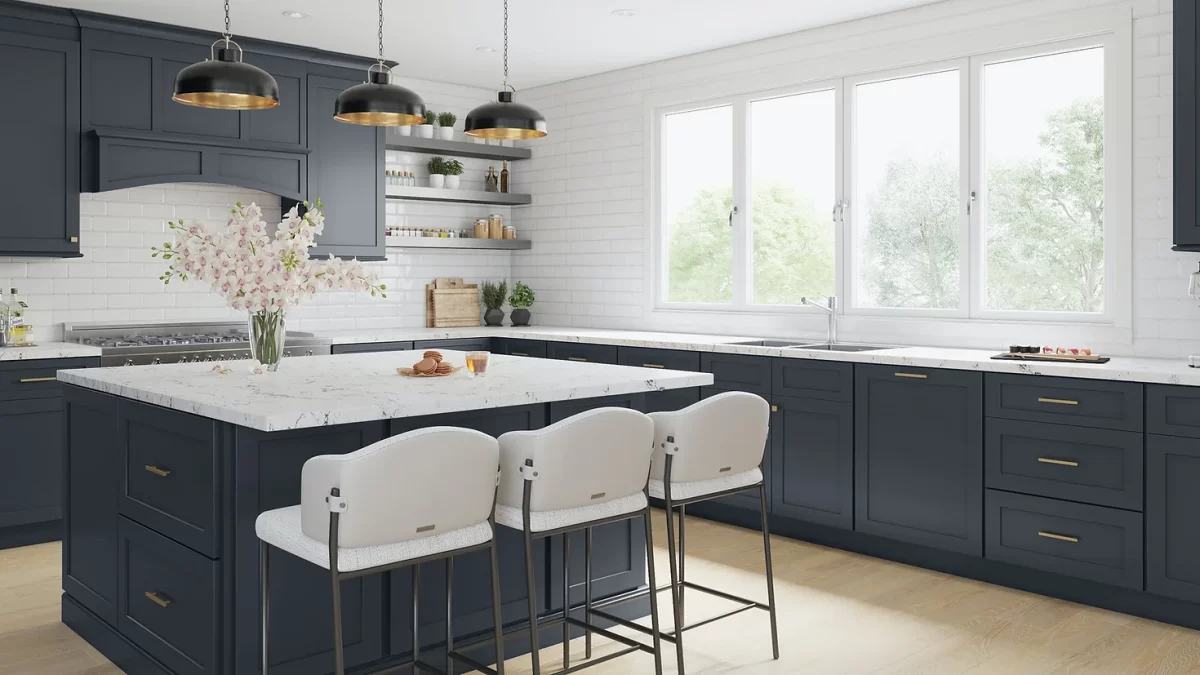 Cool-Toned Burst of Color for Your Kitchen